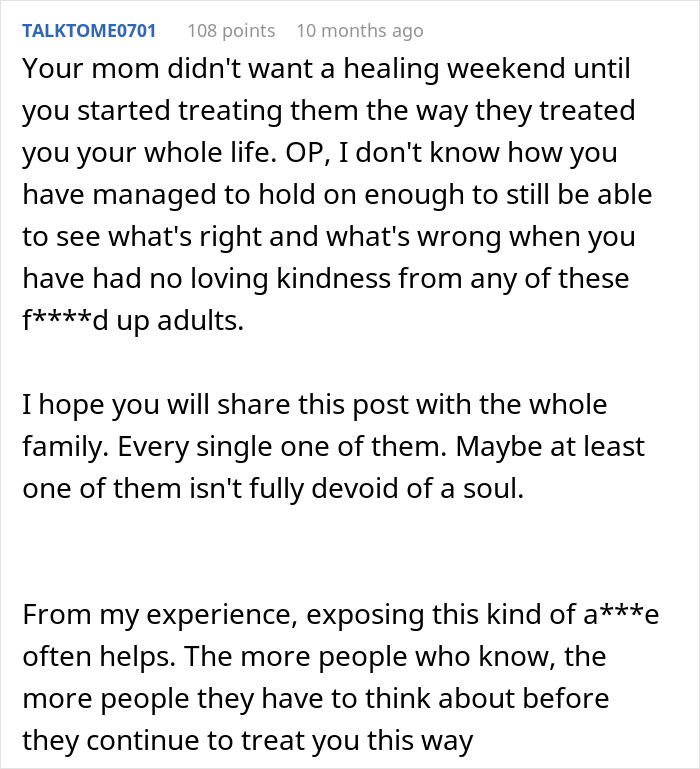 "Family Healing Weekend" Is Ruined After Affair Baby Reveals She Doesn't Love Them, They Are Livid