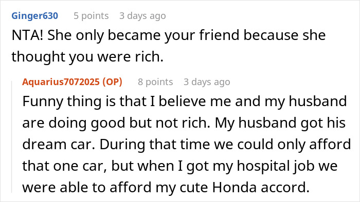 Woman Jealous Of Friend's Life With His Rich Hubby, In Tears As He Claps Back To Her Nasty Comments Woman Jealous Of Friend's Life With His Rich Hubby, In Tears As He Claps Back To Her Nasty Comments