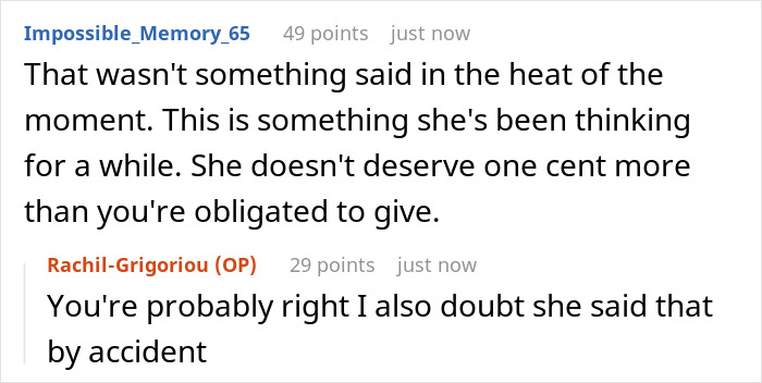 Reddit comments discussing a dad taking away funds after his 20YO calls him a family driver.