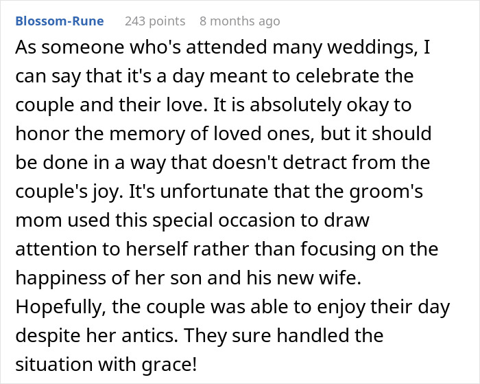 Reflection on attending weddings and mother-in-law's attention-seeking at wedding