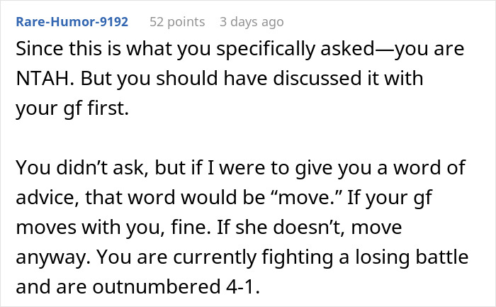 Guy Gives GF An Ultimatum After Getting Fed Up With Her Freeloading Brother Who Refuses To Be An Actual Adult