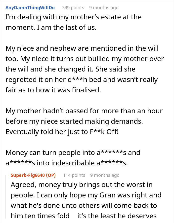 Forum post about dealing with a mother's estate and will disputes Forum post about dealing with a mother's estate and will disputes