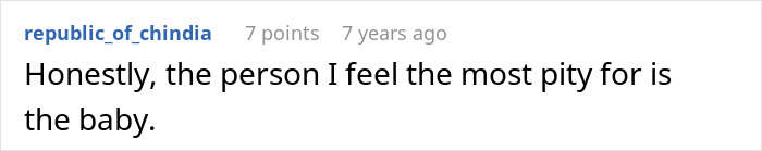 Comment expressing pity for baby in pregnant woman curse story