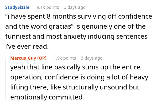 Comments about surviving on confidence and the word gracias in basic Spanish learning Comments about surviving on confidence and the word gracias in basic Spanish learning