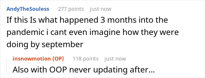 Screenshot of a comment thread where a user discusses pandemic challenges, relating to a wife becoming Muslim.