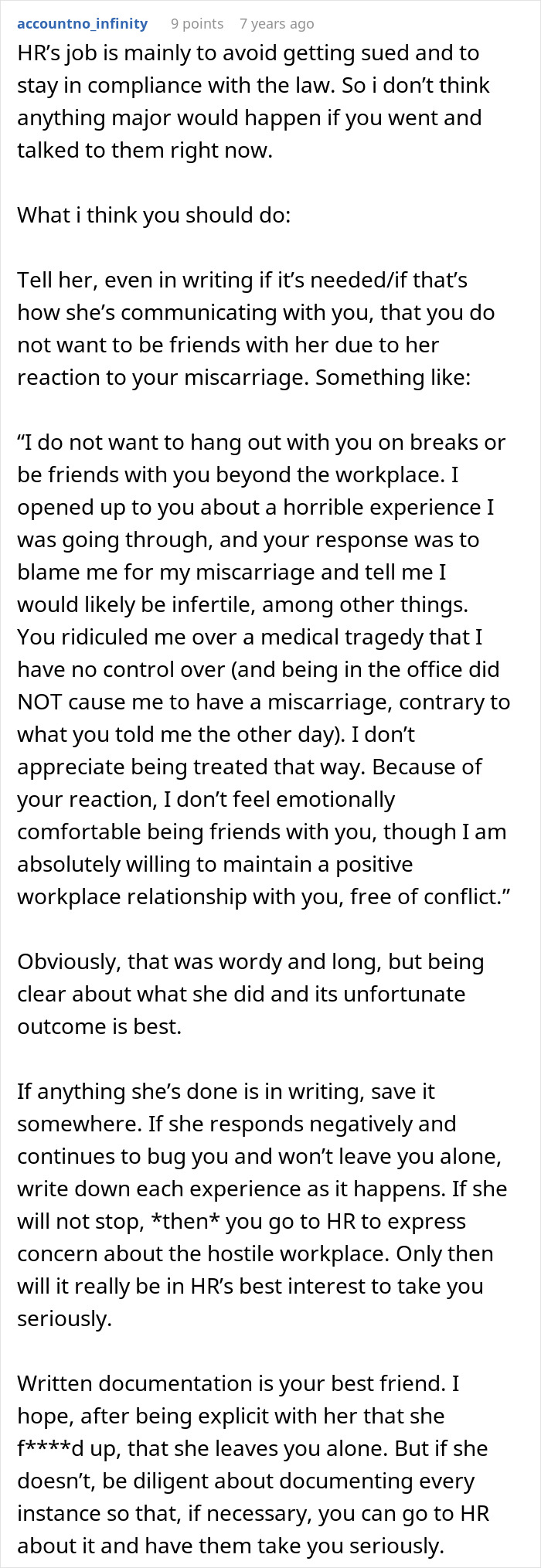 Woman Furious Coworker Gets Special Treatment After Her Miscarriage: "You Are Being So Stupid!"