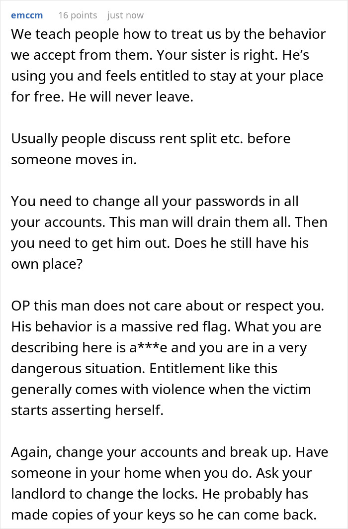 Guy Is Baffled After Girlfriend Calls Him Out On His Strange Behavior: "You Basically Live In My Apartment" Guy Is Baffled After Girlfriend Calls Him Out On His Strange Behavior: "You Basically Live In My Apartment"