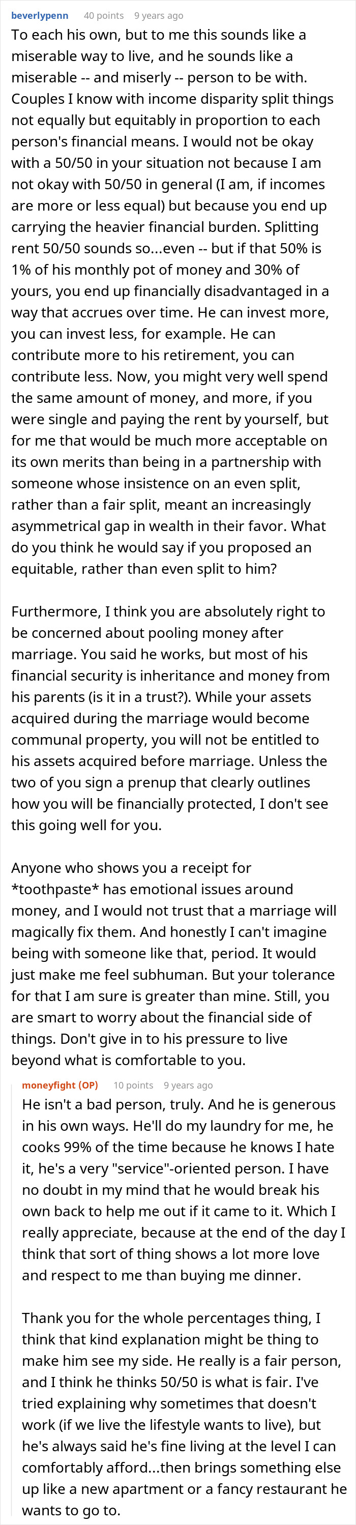 Advice on income disparity and equitable split in finances with wealthy boyfriend Advice on income disparity and equitable split in finances with wealthy boyfriend