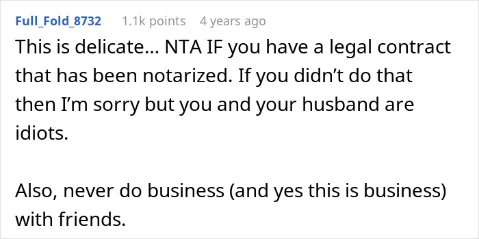 Advice on legal contracts and not doing business with friends related to surrogate situation Advice on legal contracts and not doing business with friends related to surrogate situation