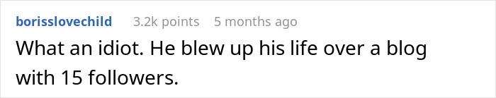 Guy Has The Nerve To Mock GF's Family Business In His Blog For 15 Followers, Ends Up Getting Dumped