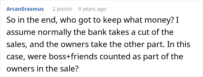 Discussion about who kept money and owners in boss losing millions story Discussion about who kept money and owners in boss losing millions story