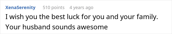 A Reddit comment, I wish you the best luck for you and your family. Your husband sounds awesome. Disowns grandchild over circumcision.