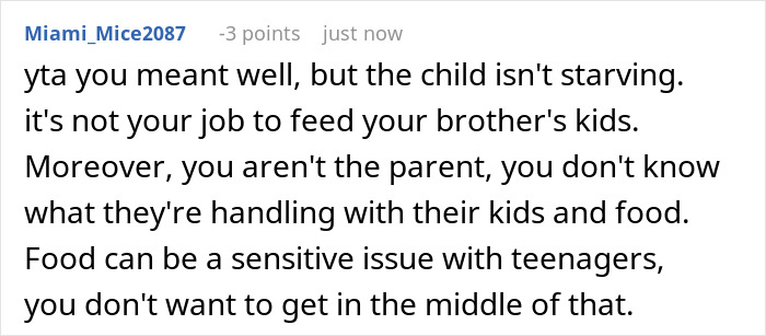 Woman Secretly Buys Niece Food After Brother&rsquo;s Sexist And Fatphobic Comment, He Loses It