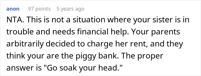 Cruel Parents Let Spoiled Daughter Ruin Son's Life, Have The Nerve To Ask He Pay Her Rent To Them