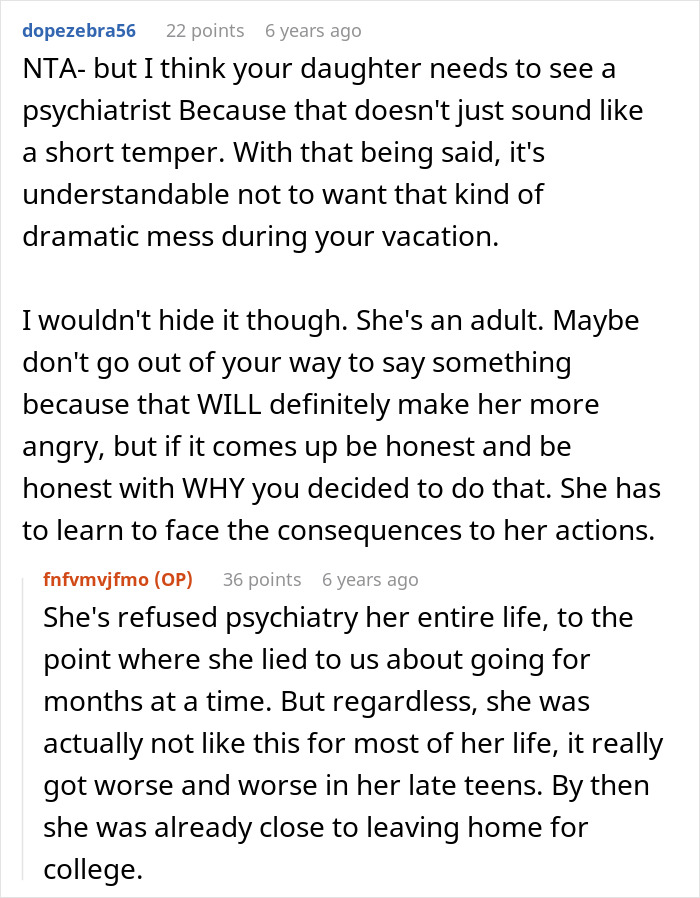 Mom Decides Fam Holiday Shouldn’t Feel Like A Drama Show, Quietly Excludes Explosive Daughter From It Mom Decides Fam Holiday Shouldn’t Feel Like A Drama Show, Quietly Excludes Explosive Daughter From It