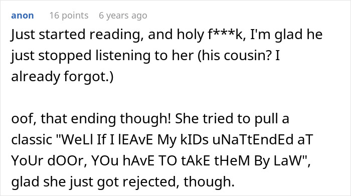 Comment relieved boyfriend stopped listening to cousin's demands Comment relieved boyfriend stopped listening to cousin's demands