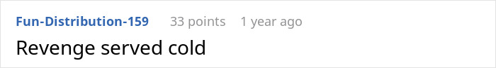 Comment about revenge served cold in stepdad story