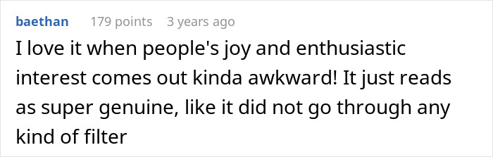 A positive comment about a neighbor running, appreciating awkward enthusiasm as genuine and unfiltered joy. A positive comment about a neighbor running, appreciating awkward enthusiasm as genuine and unfiltered joy.