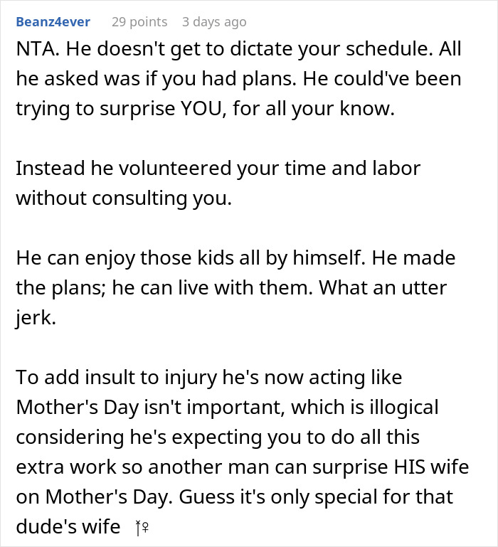 Mom Is Accused Of &ldquo;Throwing A Tantrum&rdquo; After Refusing To Babysit Friends&rsquo; Kids On Mother&rsquo;s Day