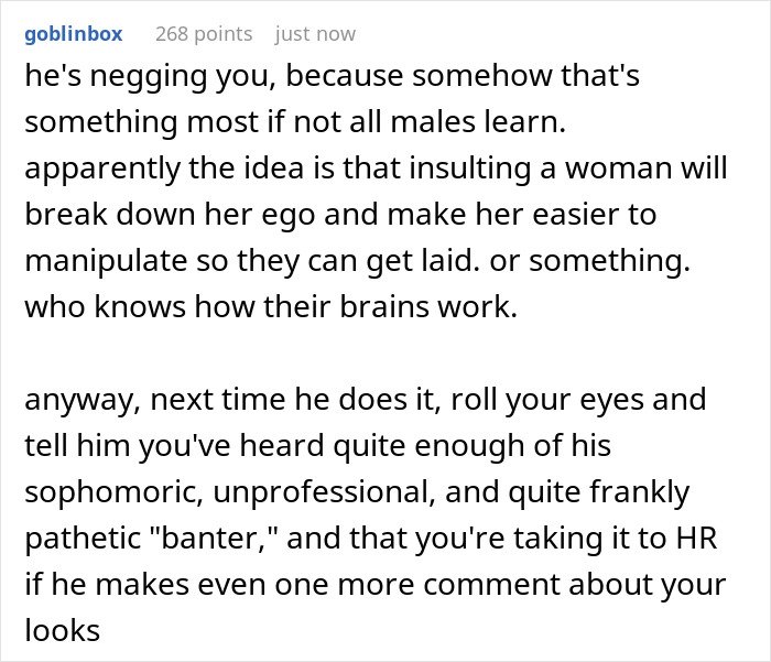 Woman Considers Male Colleague To Be Nice To Her, Then Realizes He Is Always Calling Her Ugly