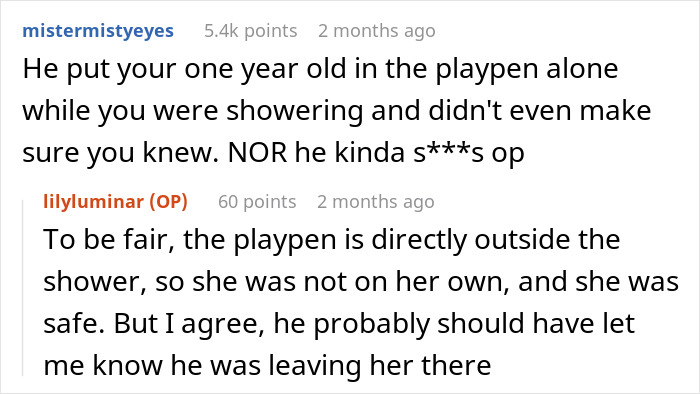 Reddit comments on leaving one year old in playpen during shower Reddit comments on leaving one year old in playpen during shower