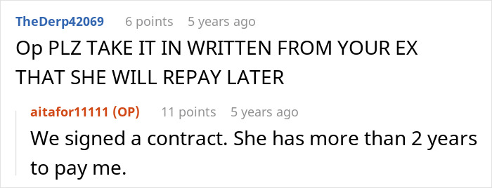 User comments about repayment contract in expensive car legal case