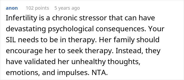 SIL Can't Take Infertile Couple's Whining Anymore, Snubs Them As They Show Up At 5 AM To Harass Her SIL Can't Take Infertile Couple's Whining Anymore, Snubs Them As They Show Up At 5 AM To Harass Her