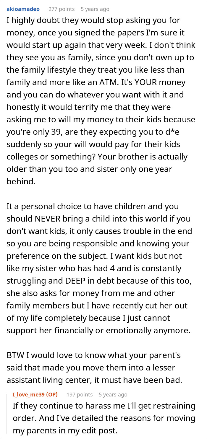 Discussion about parents treating rich daughter like an ATM Discussion about parents treating rich daughter like an ATM