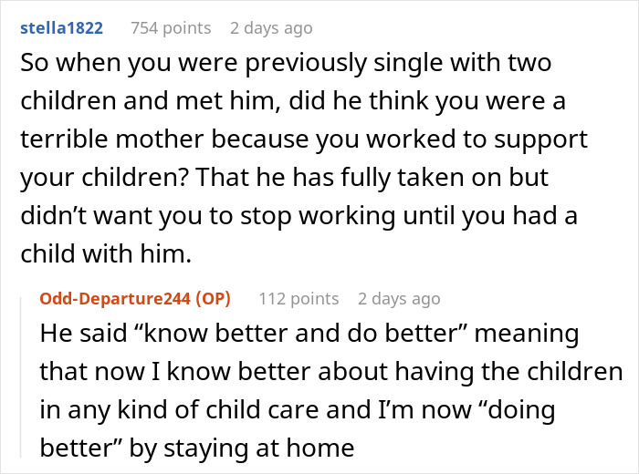 Discussion about traditional values and staying at home as a SAHM with children