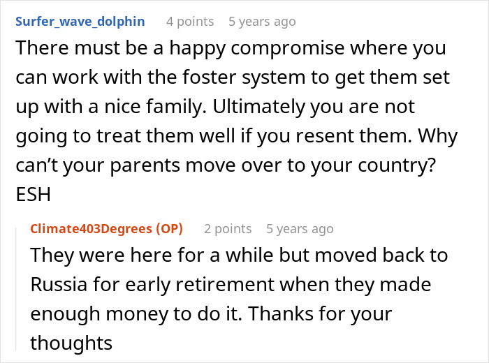Comments on foster system and parents living abroad situation Comments on foster system and parents living abroad situation