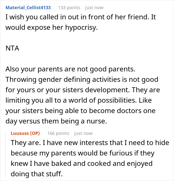 Lonely 16YO Wants A Brother As He Has 5 Sisters, Parents Who Enforced Gender Roles Shame Him For It