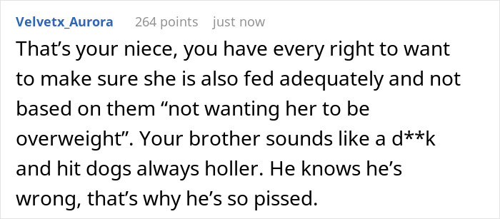 Woman Secretly Buys Niece Food After Brother&rsquo;s Sexist And Fatphobic Comment, He Loses It