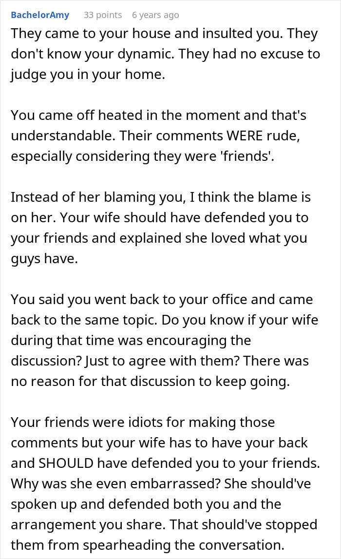 Guy Defends Household Setup To Judgmental Friends, His Breadwinner Comment Leaves His Wife In Tears