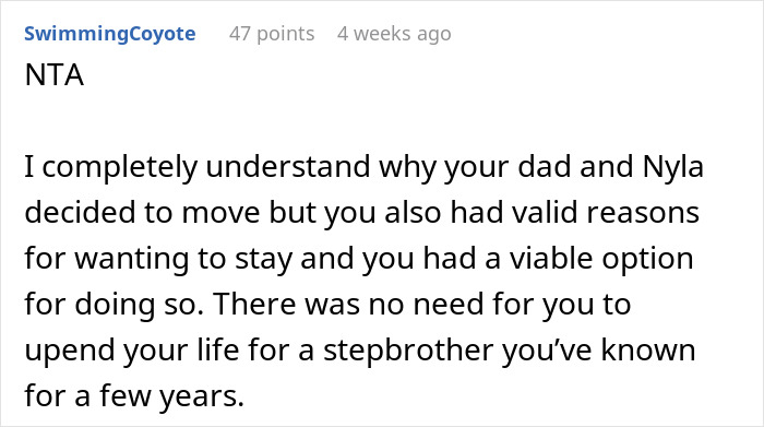 Teen prioritizes education over family, causing strained relationships