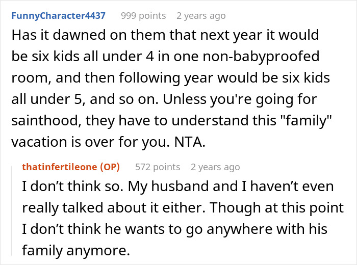 Pregnant woman refuses stressful family vacation amid MIL's claims of tearing family apart Pregnant woman refuses stressful family vacation amid MIL's claims of tearing family apart