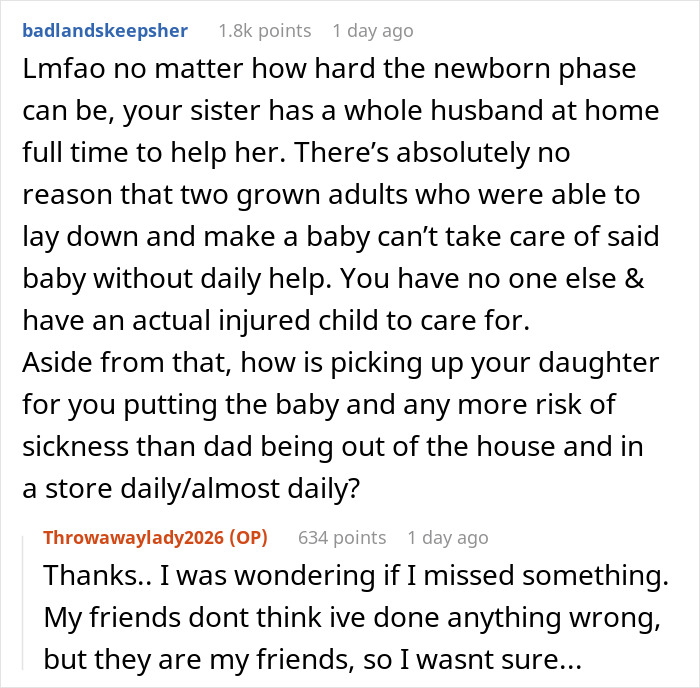 User response thanking for support while helping family User response thanking for support while helping family