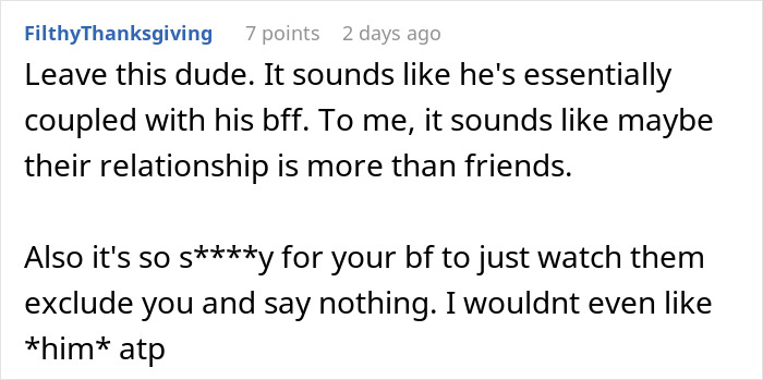 Woman Creeped Out By BF’s Best Friend’s Behavior Towards Her That He Just Accepts Woman Creeped Out By BF’s Best Friend’s Behavior Towards Her That He Just Accepts