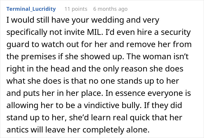 MIL Finds Out About Couple’s Wedding Plans, Has A Meltdown Nobody Saw Coming MIL Finds Out About Couple’s Wedding Plans, Has A Meltdown Nobody Saw Coming