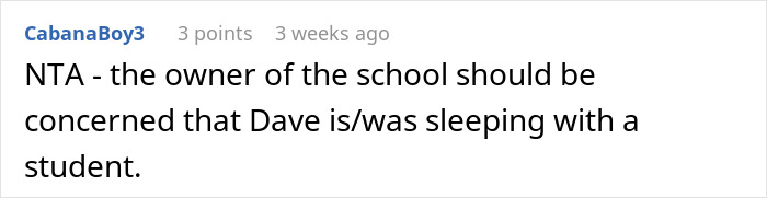 English Teacher Tells Students Her Coworker Has A Wife And Child, Learns Why He Kept It A Secret