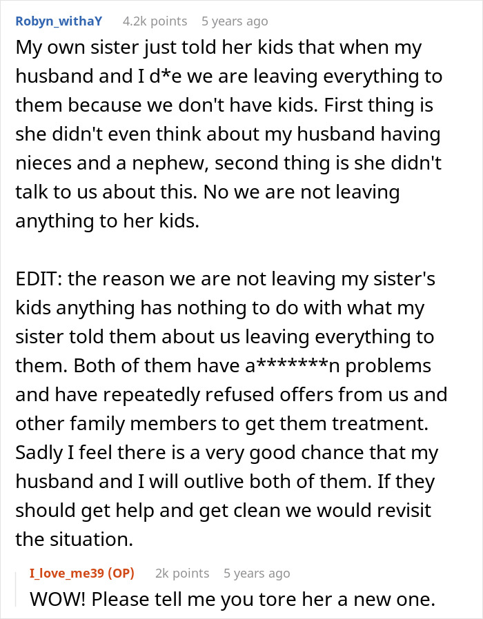 Commenter discusses family conflict over inheritance and kids in rich daughter story Commenter discusses family conflict over inheritance and kids in rich daughter story