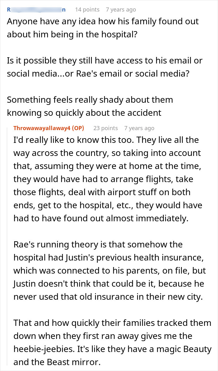 Discussion on how extremely restrictive religious community tracked hospital news quickly