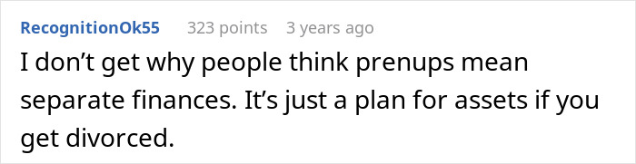 Wife Demands Prenup To Protect Her Income, Hubby Offers Her An 8% Interest Loan When She Needs Help