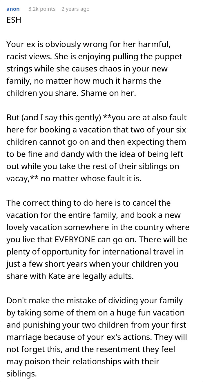 Bitter Ex Refuses To Let Kids Travel With Dad, Goes Ballistic When He Goes On Vacation Without Them Bitter Ex Refuses To Let Kids Travel With Dad, Goes Ballistic When He Goes On Vacation Without Them
