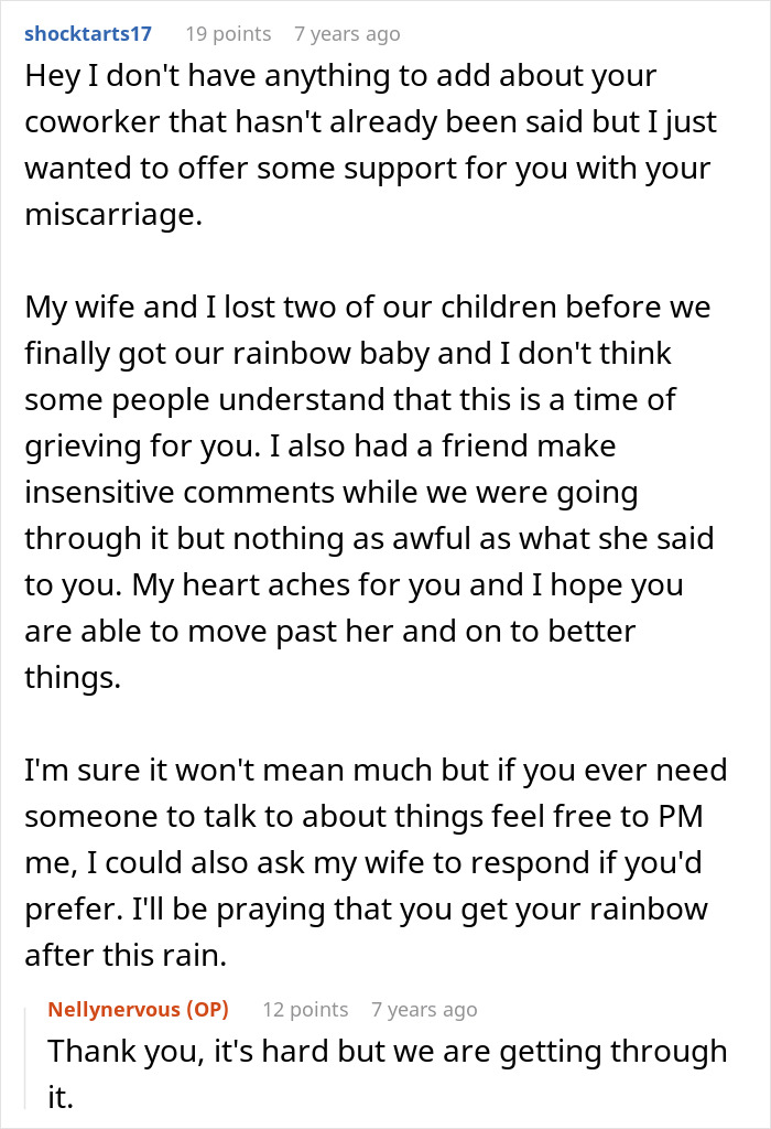 Woman Furious Coworker Gets Special Treatment After Her Miscarriage: "You Are Being So Stupid!"