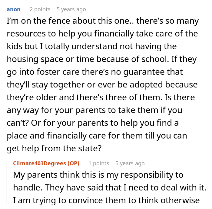 Debate about financial resources and foster care concerns in family issue Debate about financial resources and foster care concerns in family issue