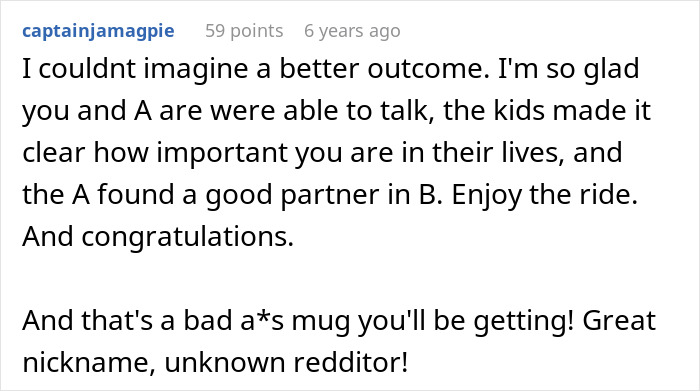 Comment expressing happiness about man helping parent and friend with children