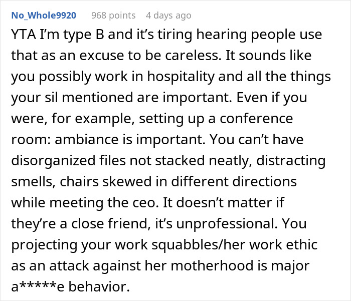 Cruel BIL Lashes Out At Perfectionist SIL For Criticizing His Work, Says She'll Traumatize Her Kid