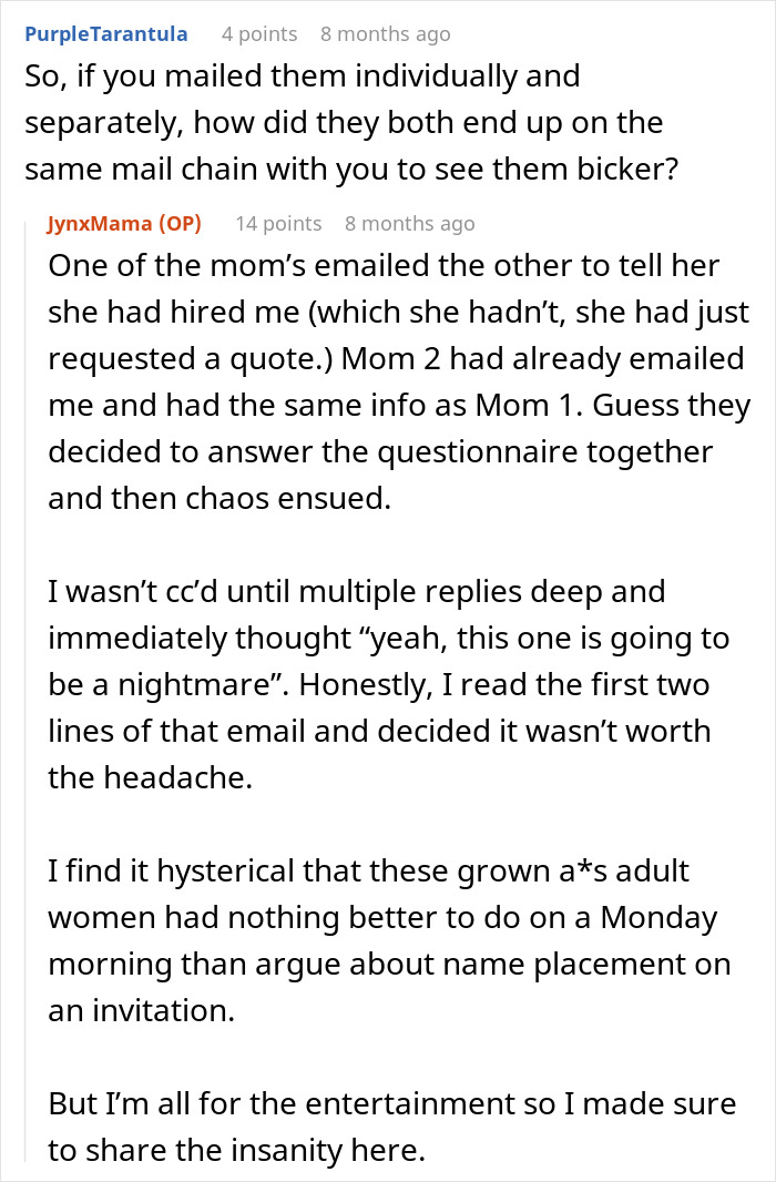 Designer Chooses Sanity Over Paycheck After Dealing With Two Unhinged MILs, Finds Seventeen E-Mails Overnight Designer Chooses Sanity Over Paycheck After Dealing With Two Unhinged MILs, Finds Seventeen E-Mails Overnight