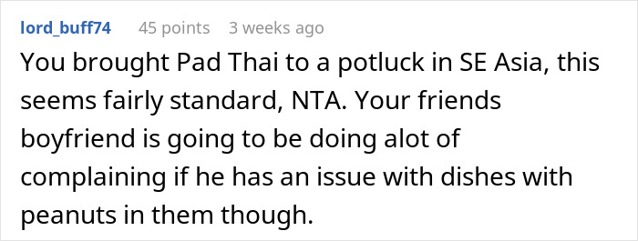 Potluck Dinner Gets Awkward After Dude Gets Mad Nobody Knew About His Food Allergy