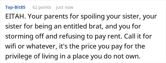 Parents Only Ask One Of Their Kids For Rent, Can’t Believe The Reaction: "Not My Problem To Solve" Parents Only Ask One Of Their Kids For Rent, Can’t Believe The Reaction: "Not My Problem To Solve"